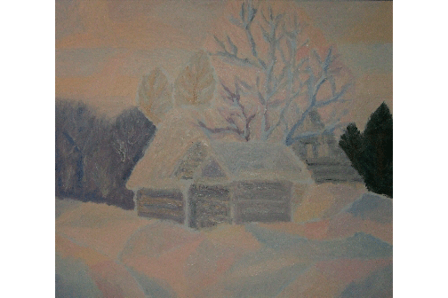 Перед заходом солнца. 1989 Холст, масло 50 х 57
