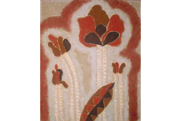 Цветы. 1995 Холст, масло 60 х 50