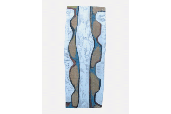 Композиция. 1998 Дерево, структурн. краска, воск. 57.5х23х2