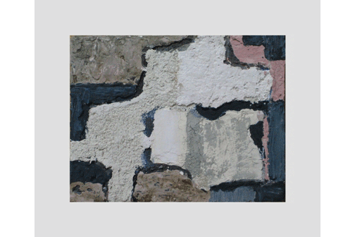 Композиция. 2006 Оргалит, структурн. краска. 15х19