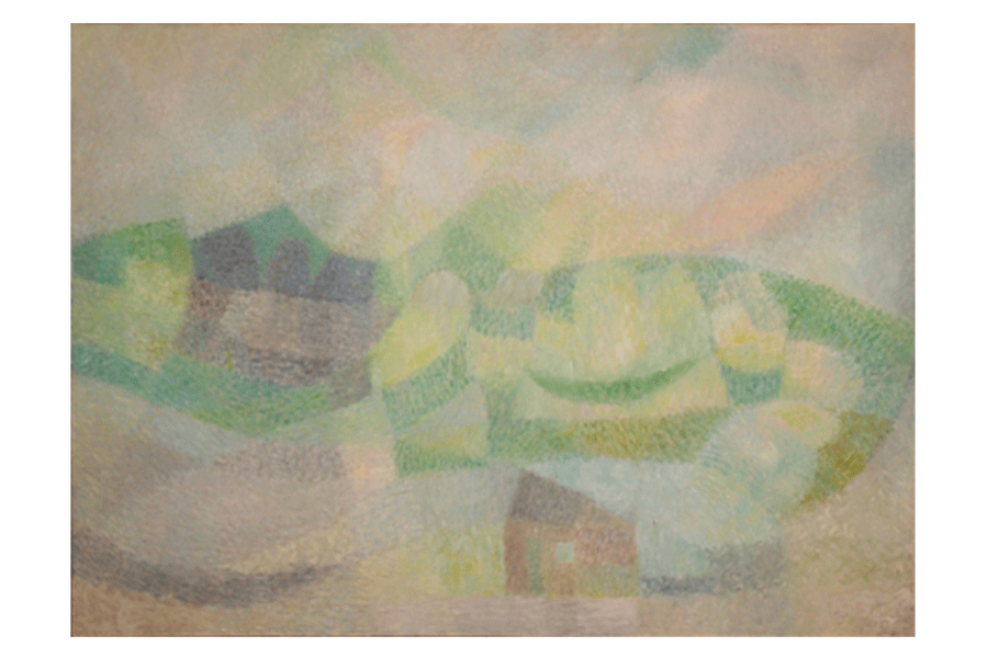 Кристалл (Синее в голубом). 2009 Холст, масло 100 х 100