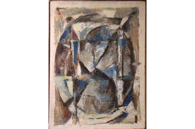 Зима. 2003 Оргалит, масло 50 х 70