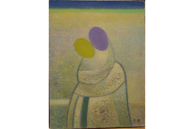 Встреча. 1999 Холст, масло 40 х 30