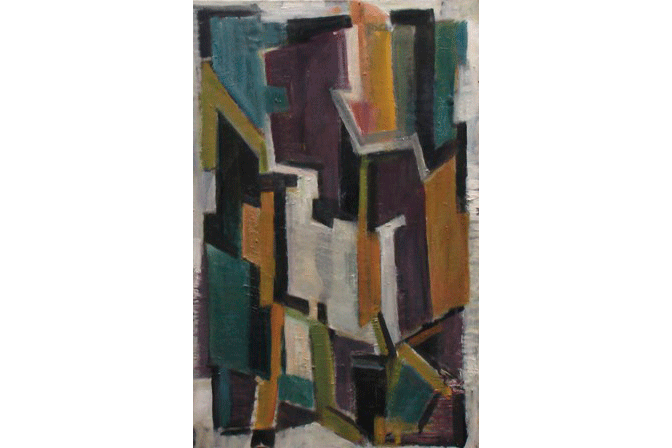 Композиция. 2001 Холст, масло 54 х 34,6