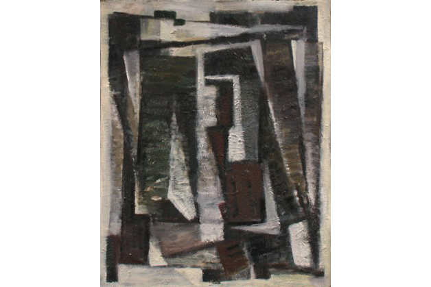 Двор. 1996 Холст, масло 50 х 40,5