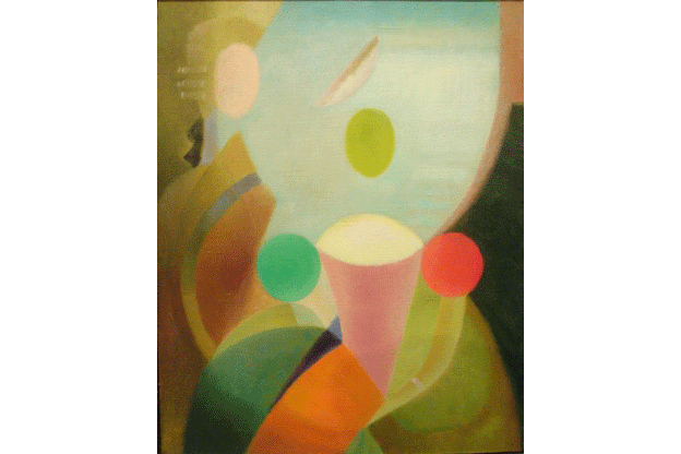 Дама с кавалером. 1995 Холст, масло 50 х 40