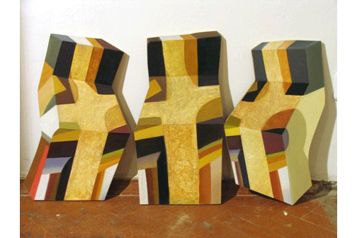 Иллюзии, триптих. 2007 Масло, мдф