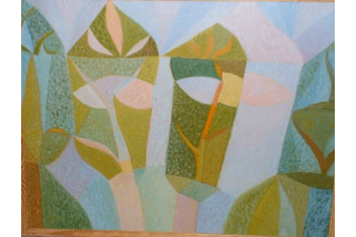 Лица деревьев. 1975 – 1977 Холст, масло 85 х 110