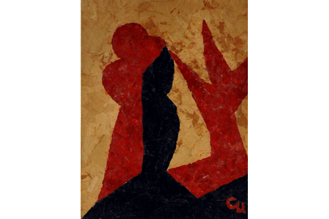 Деревья. 2006 Холст,смешанная техника 40 х 30