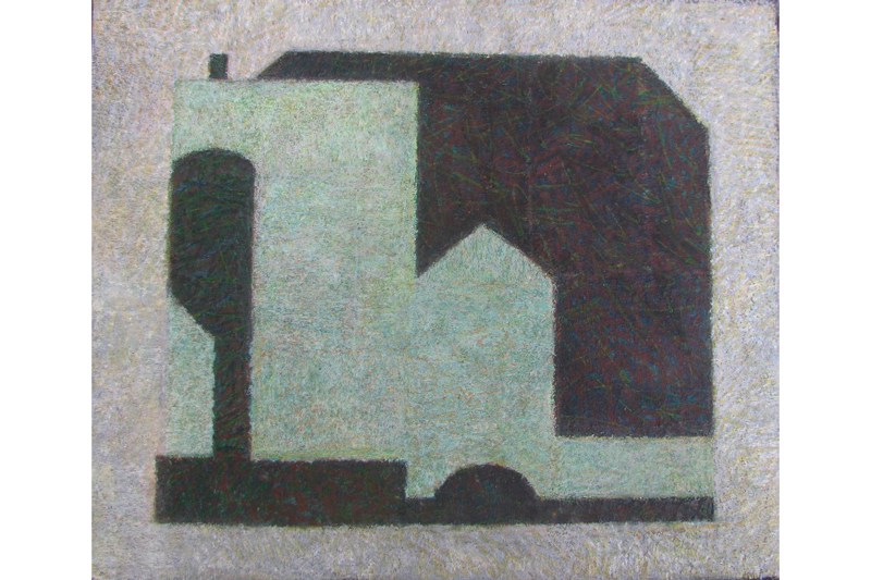 Дом А. 2007. 2007. бум., смеш.тех. 50 х 60