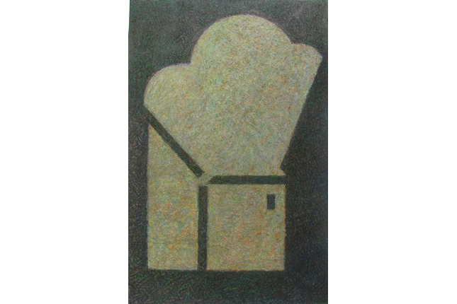 Пейзаж. Облако 2006. бум., смеш. тех. 50 х 33